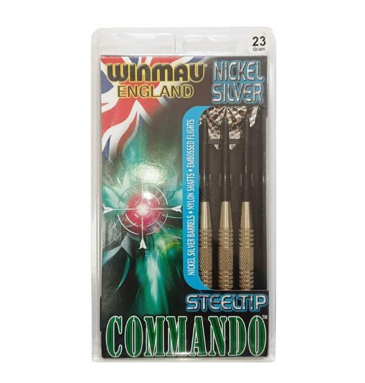 Дротики для дартс Winmau Nickel Silver Commando 25гр. Латунь, Никель ...